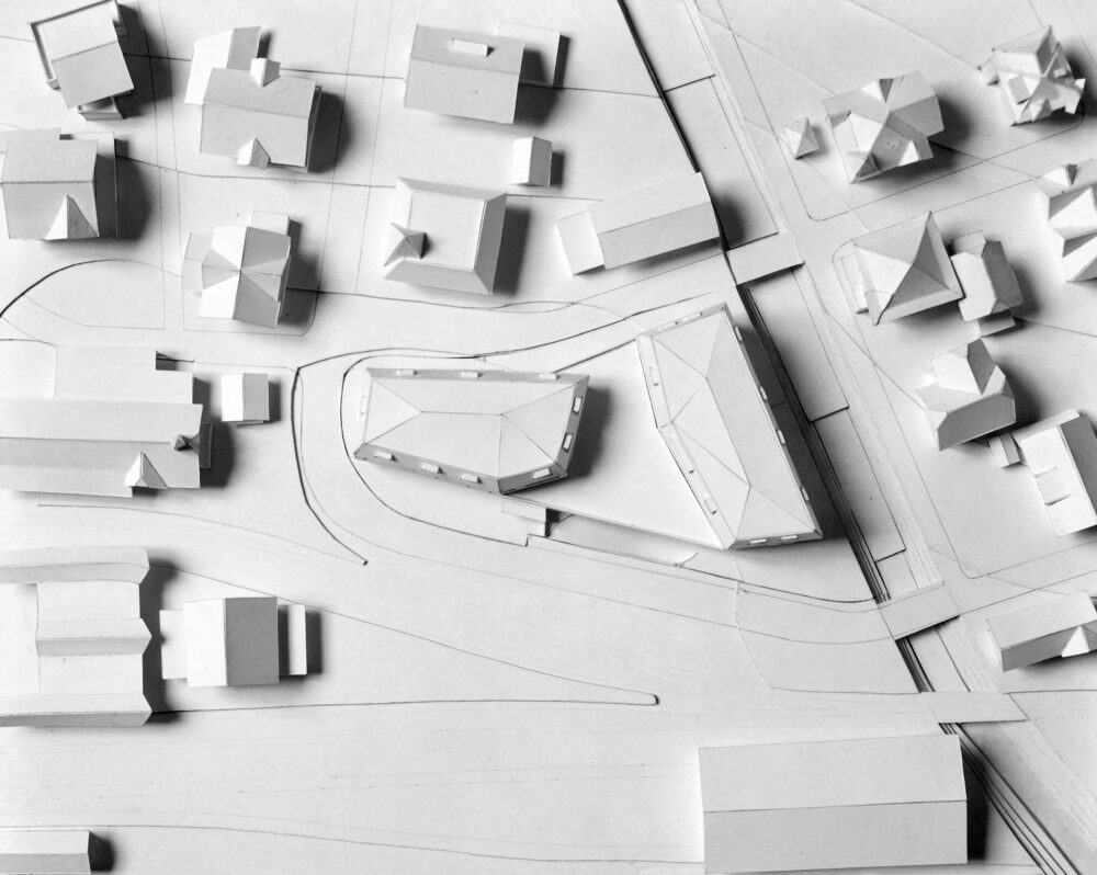 Terminus Zweisimmen Dachaufsicht Modell