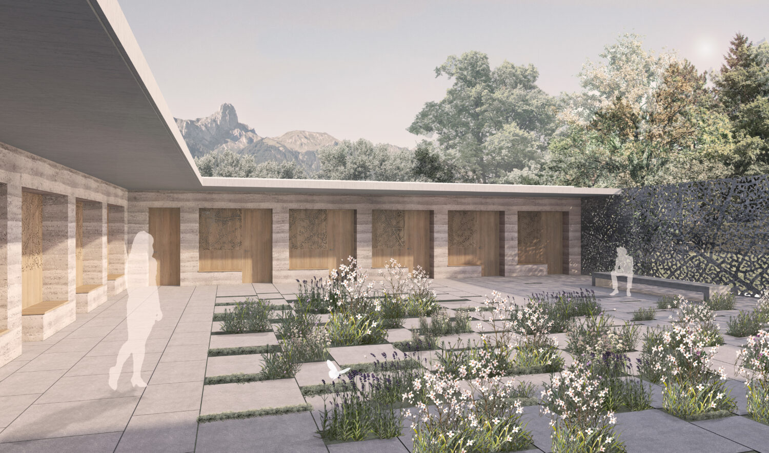 Krematorium visu atrium